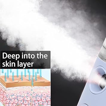 Uxsiya Face Mist Sprayer USB Rechargeable Handheld Face Humidifier Sprayer Moisturizing Hydrating Face Humidifier Sprayer for Women Menpurple - Image 3