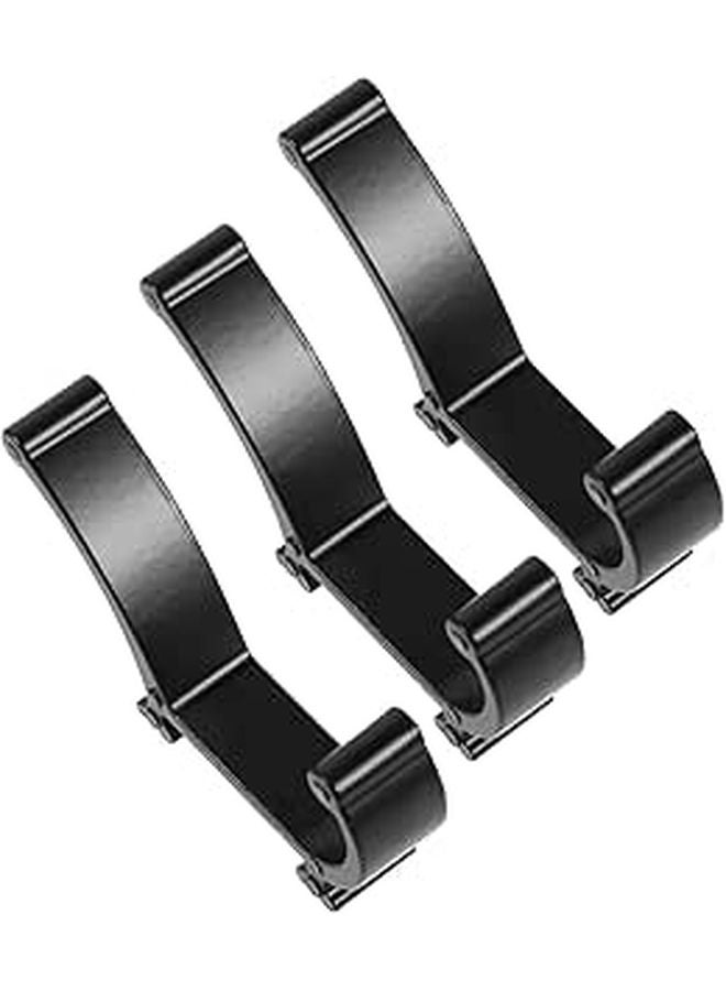 Heavy Duty Zinc Alloy Wall Hooks 3 Pack Sturdy Metal Coat Bag Hangers For Home Entryway Organization - Image 1