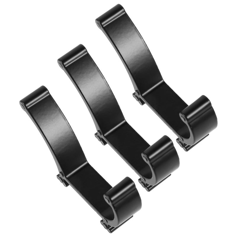 Heavy Duty Zinc Alloy Wall Hooks 3 Pack Sturdy Metal Coat Bag Hangers For Home Entryway Organization - Image 2