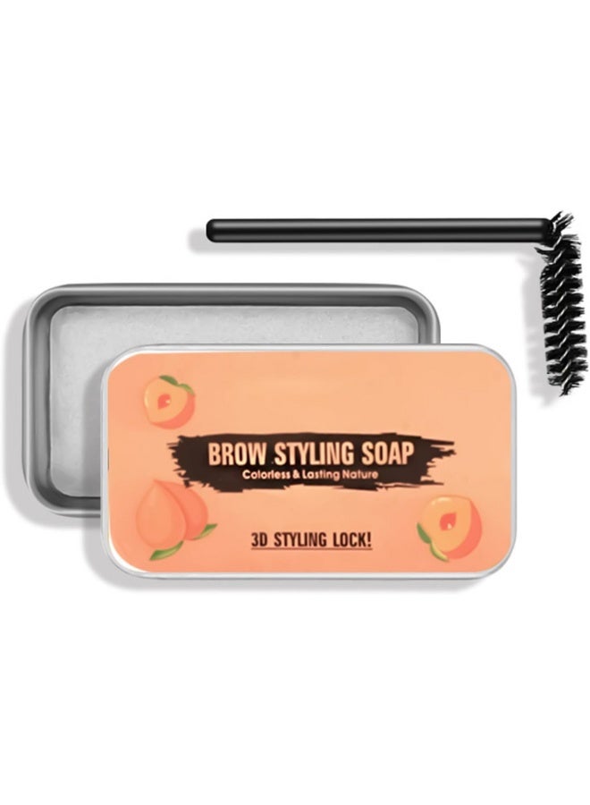 3D Soap Brow Styling Kit – Waterproof Long Lasting Pomade Gel, Smudge-Proof Makeup Balm for Natural Feathery Brows - Image 1