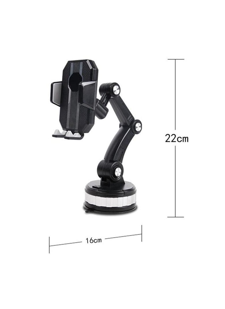 SYOSI - SYOSI Car Phone Holder Mount, 360° Rotatable Car Phone Holder with Suction Cup, Universal Strong Suction Cell Phone Holder Mount for Dashboard, Windshield, Window - Image 1