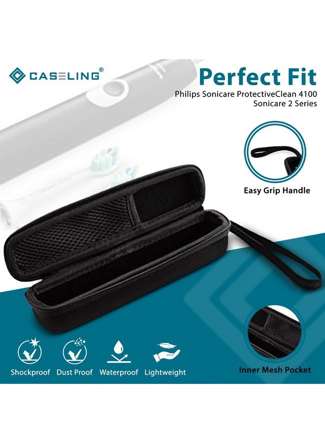 caseling Hard Toothbrush Travel Case Fits Philips Sonicare Protective Clean 4100 Sonicare 2 Series Portable Toothbrush Holder with Easy Grip Carry Strap (Small (Great for Travel)) - Image 4