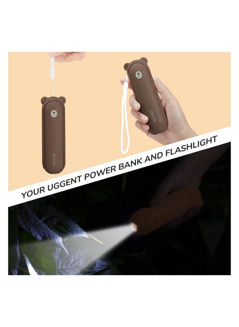 جيسيو لايف مروحة محمولة مع باور بانك من ، 4500mAh 46 ساعة وقت التشغيل، مروحة جيب صغيرة وهادئة تعمل بالبطارية او USB، قابلة لاعادة الشحن، قابلة للطي، 3 سرعات، تدفق هواء محسن - Image 5