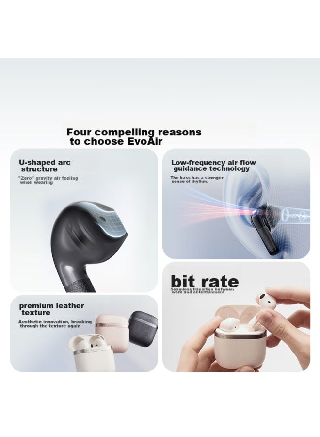 Walker Flower Edifier Hua Zai Evo Air Wireless Bluetooth Earbuds, Semi In-ear, 32h Long Battery Life, Bluetooth 5.4, Mother-of White, Compatible With Apple, Huawei, Xiaomi - Image 1