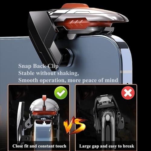 cubonic AK06 Normal Mobile Game Controller Trigger,[Upgraded Version] Mobile Controllers Colorful Trigger Sensitive Shoot and Aim Button. - Image 3