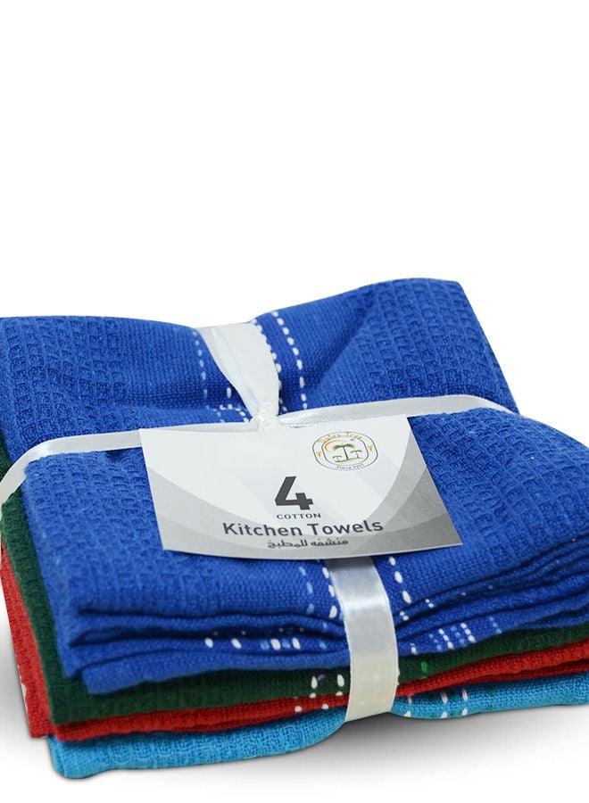 Dates Tree Multi-Purpose Cotton Kitchen Cleaning Towel - 68 x 49cm Pack of 4 - Image 2