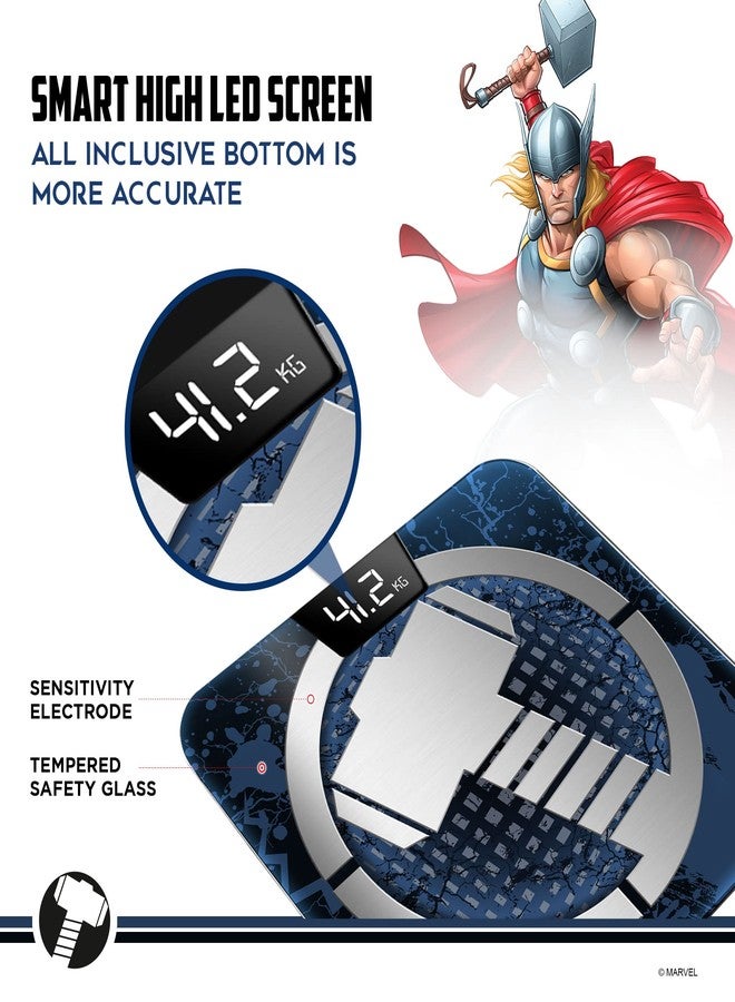 باورماكس فيتنيس ميزان باور ماكس إكس مارفل BCA-140 ثور الرقمي للحمام لقياس مؤشر كتلة الجسم (BMI) للياقة البدنية، بسعة وزن قصوى تصل إلى 180 كجم، شاشة LED، زجاج مقوى، تطبيق جوال، وجهاز تحليل نسبة الدهون في الجسم. - Image 4