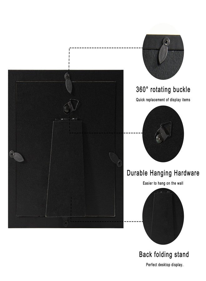 CCDCC 5x5 Small Shadow Box Picture Frame Display Case with Soft Linen Back, Black Wooden Memory Shadow Box Frame with Tempered Glass Cover for Wall or Tabletop Display - Image 4