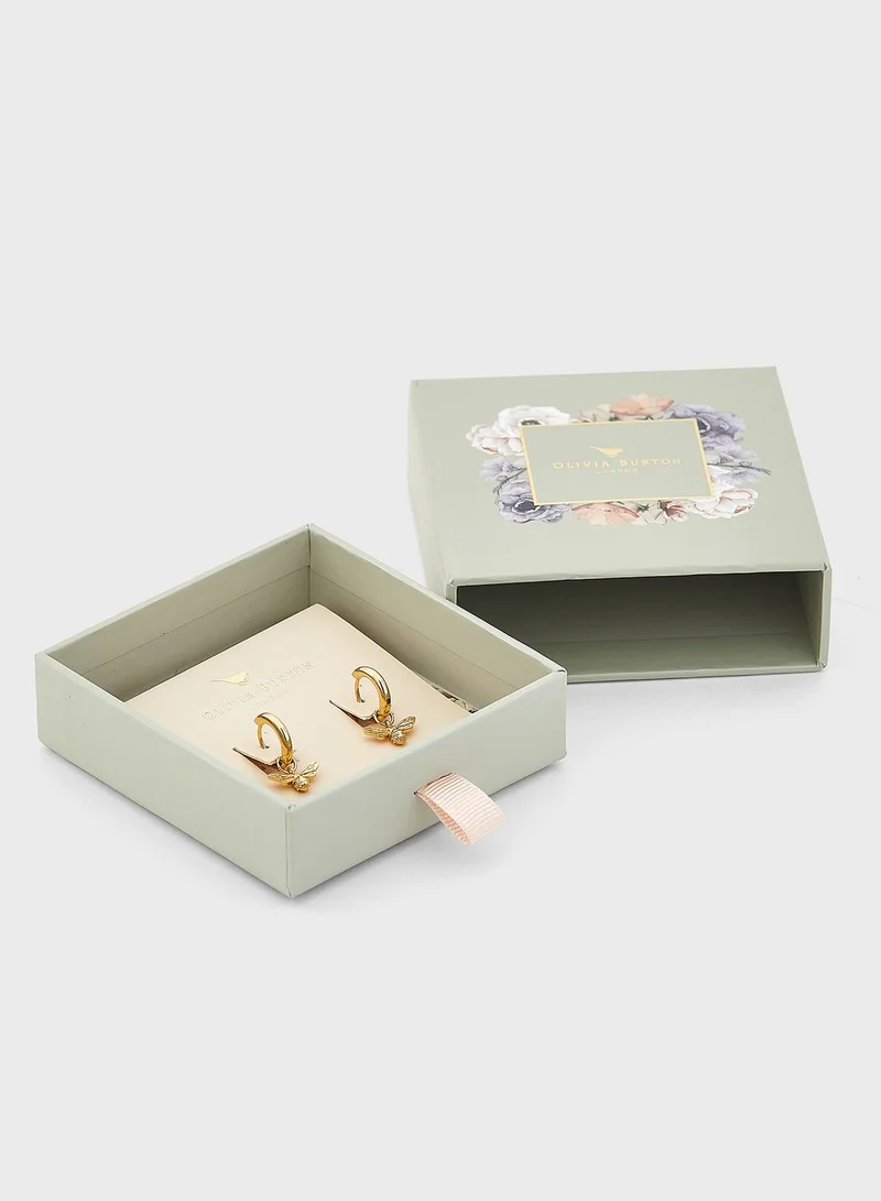 OLIVIA BURTON Lucky Bee Drop Earrings