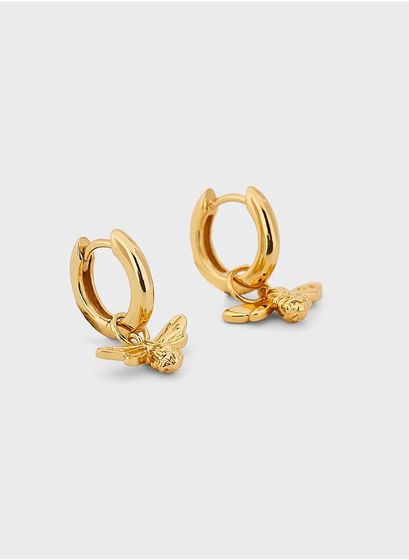 OLIVIA BURTON Lucky Bee Drop Earrings