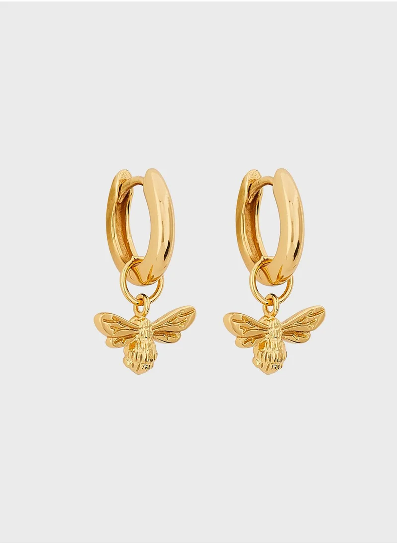 OLIVIA BURTON Lucky Bee Drop Earrings