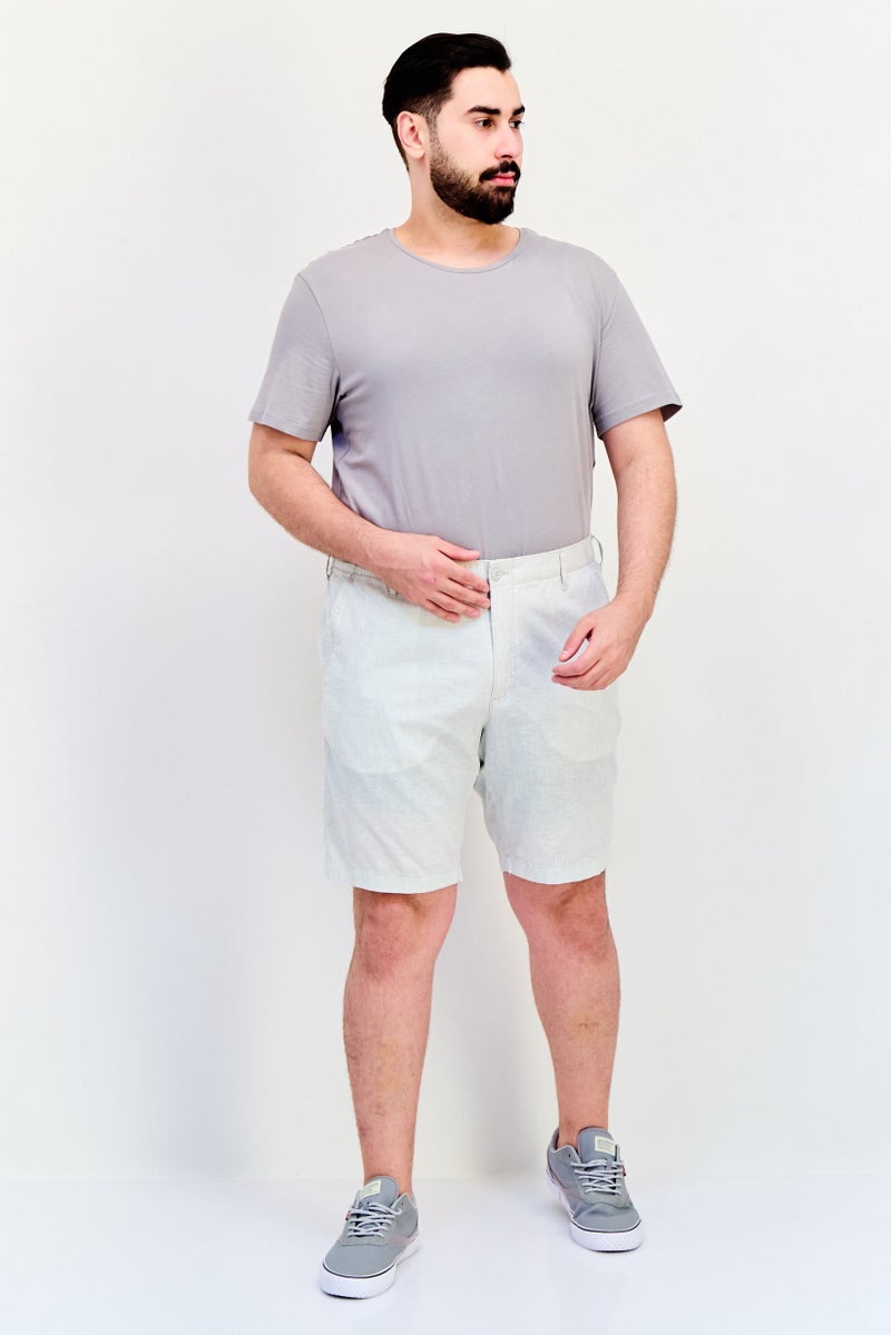 Celio شورتات أساسية مخططة دقيقة للرجال، رمادي - Image 4