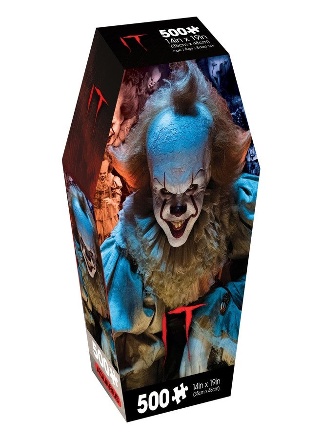 Aquarius IT Pennywise 500pc Puzzle (500 Piece Jigsaw Puzzle) - Glare Free - Precision Fit - Officially Licensed IT Movie Merchandise & Collectibles - 14x19 Inches