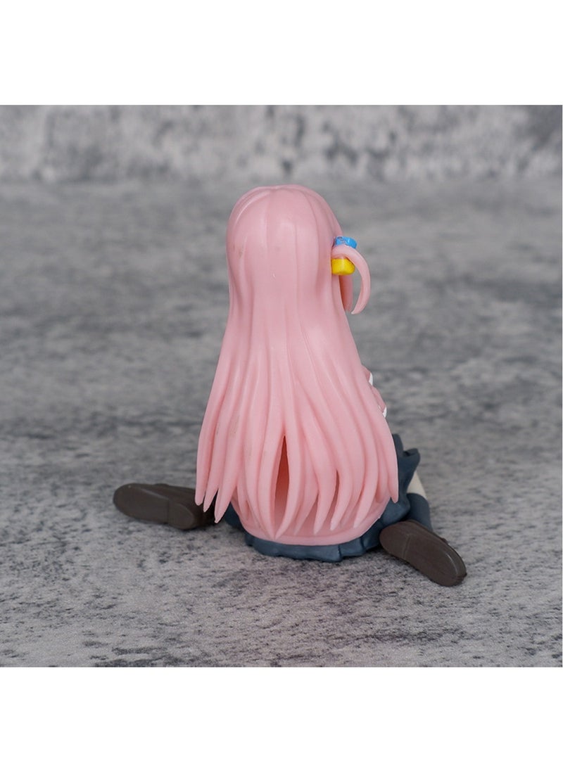 Generic - Anime Lonely Rock Sitting Goto Doku Doku Ornaments Lonely Rock Two-Dimensional Beautiful Girl Anime Model 8.5Cm - Image 1