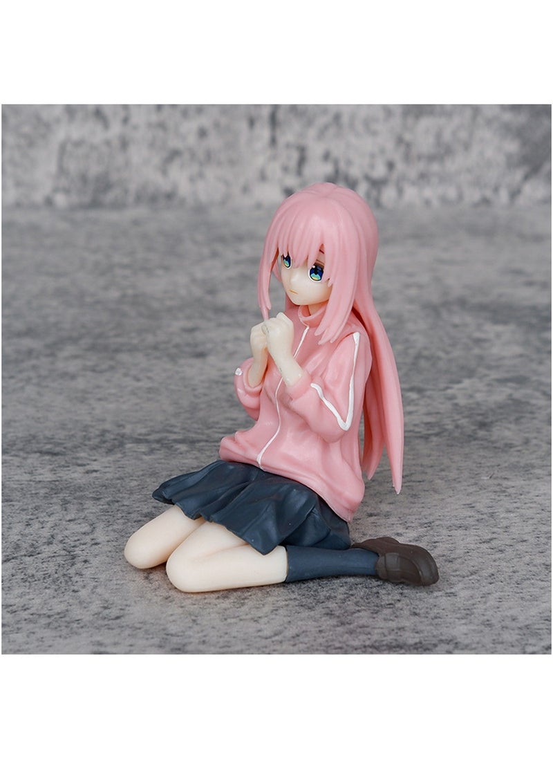 Generic - Anime Lonely Rock Sitting Goto Doku Doku Ornaments Lonely Rock Two-Dimensional Beautiful Girl Anime Model 8.5Cm - Image 1