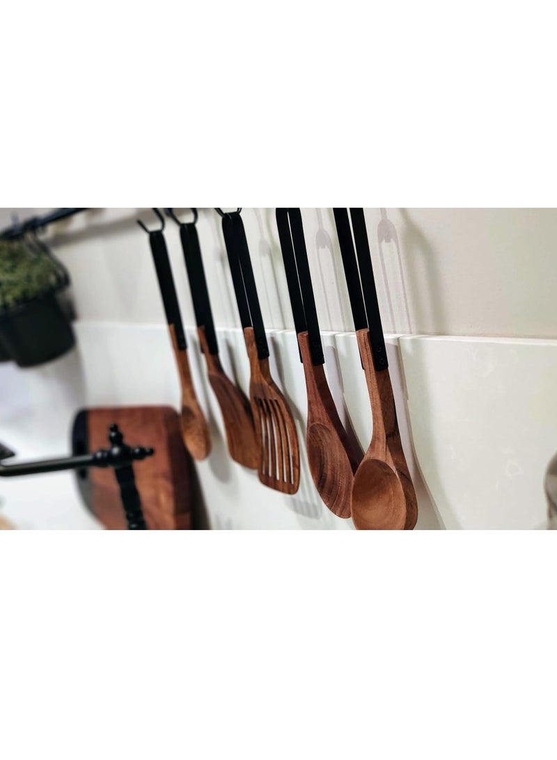 Nordico Soup Spoon Kitchen Utensils | Acacia Wood: Natural Elegance, Durable, Eco-Friendly, Handcrafted, Food Safe, Comfortable Grip, Heat Resistant, Versatile