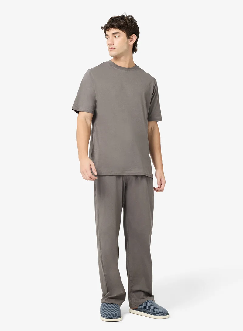 Seventy Five  Nightwear T-Shirt and Pant Set for Men | Best Price UAE