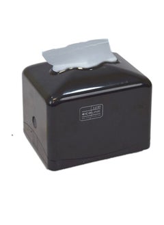 LACOT GENERAL TRADING LLC Tissue Box Holder for Facial Paper Napkin for Bathroom Vanity Countertop, Nightstand, Office, Mini, Black Set of 2 pcs  - Image 2