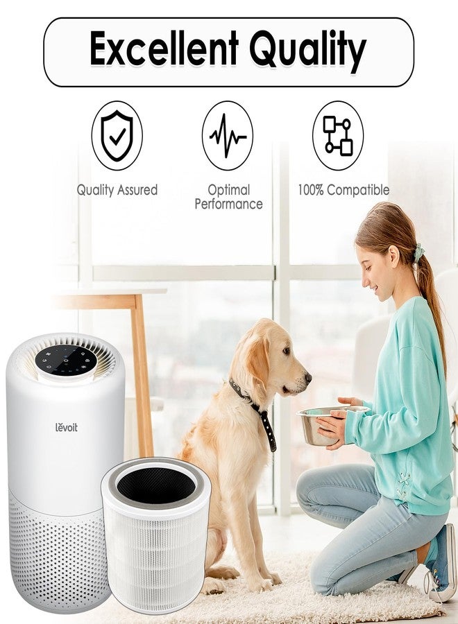 BRUVISH 2 Pack Core 200S Replacement HEPA Filter for LEVOIT Core 200S Smart WiFi Air Purifier, Core 200S H13 True Hepa Filter, 3-in-1 Activated Carbon Filters HEPA, Compared to Part # Core 200S-RF - Image 3