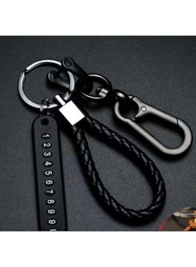 New Arrival Anti-lost Car Keychain with Phone Number Plate