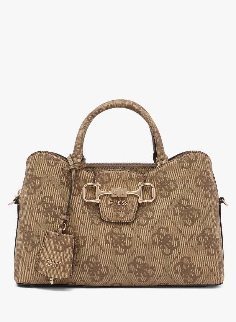 Janie Logo Girlfriend Satchel Bag