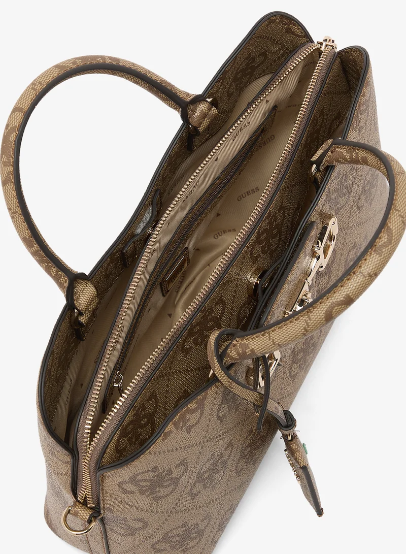 Guess  Janie Logo Girlfriend Satchel Bag for Women | Best Price UAE