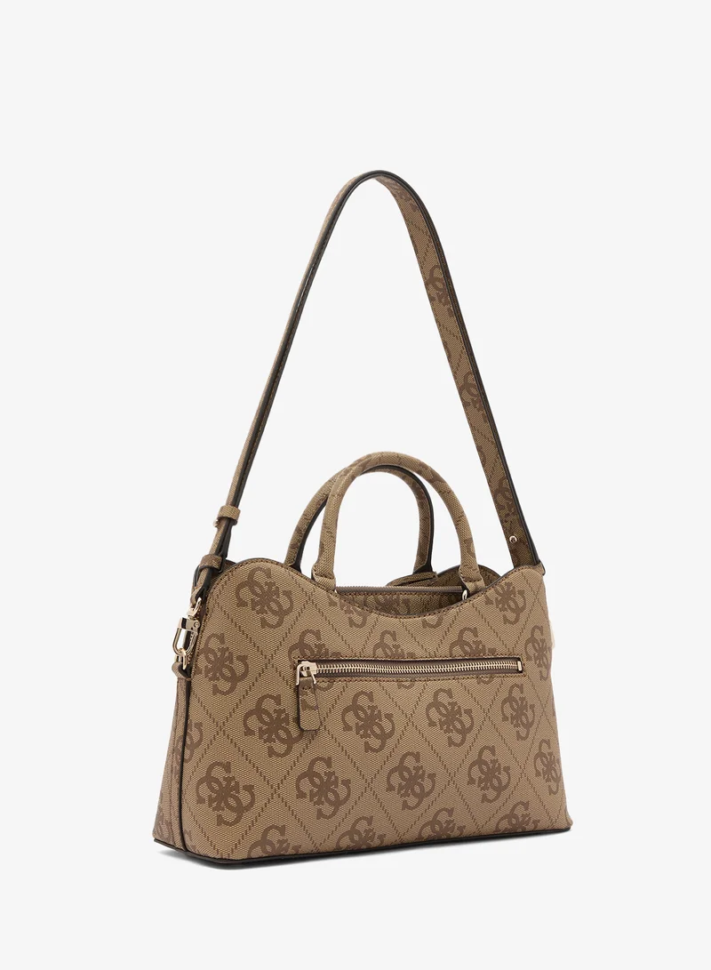 Guess  Janie Logo Girlfriend Satchel Bag for Women | Best Price UAE