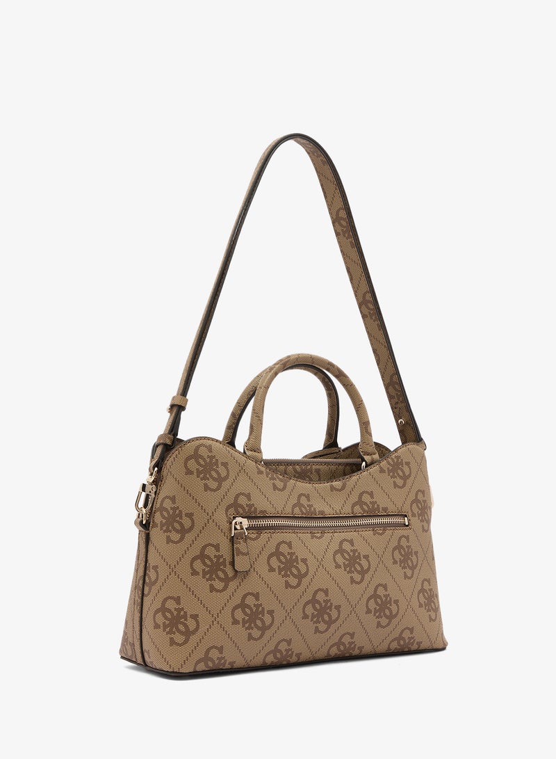 GUESS Janie Logo Girlfriend Satchel Bag - Image 2