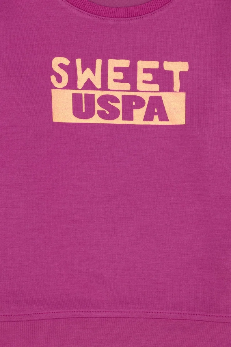 U.S. Polo Assn. Girls Violet Sweatshirt 50272431-VR037