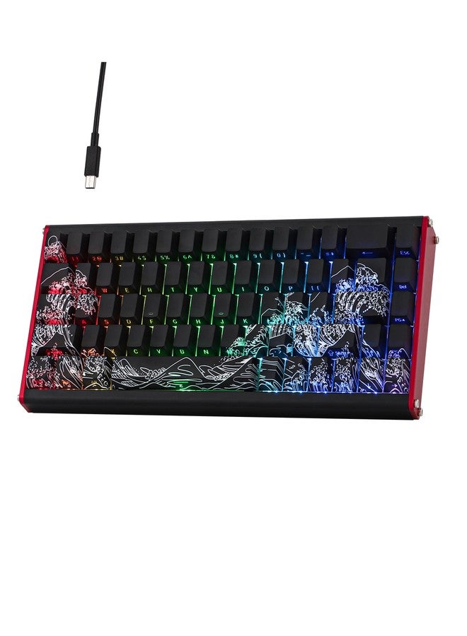 MechLands AJAZZ ALUX68 HE Aluminum Rapid Trigger Gaming Keyboard with Magnetic Switch, Wired Hall Effect Keyboard with 8K Polling Rate, 0.125ms Latency, RGB Backlight (Black Side-Printed, ALUX68) - Image 1