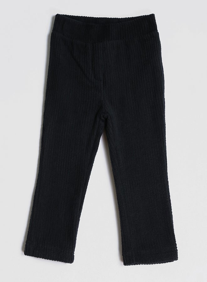 ال سي وايكيكي ليقنغ بناتي مخملي بخصر مطاطي - Image 1