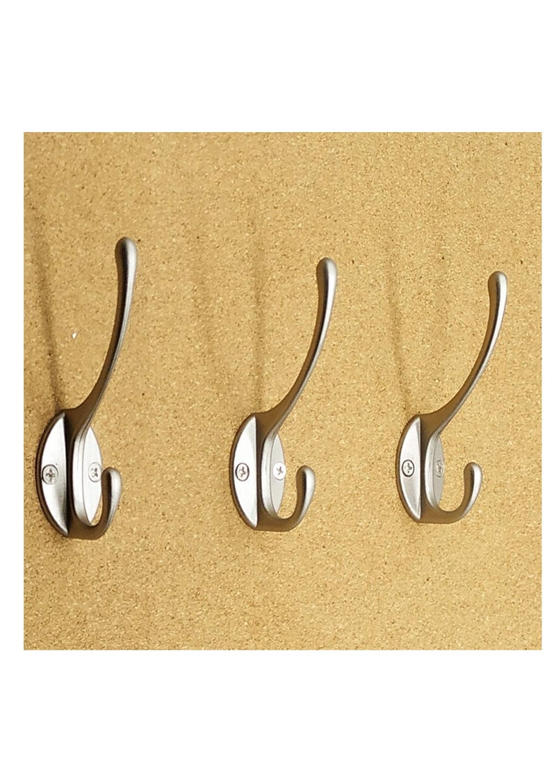 KNP KNP Stainless Steel Hat And Coat Hook 3Pcs set offers a stylish and functional solution for organizing your space. 
