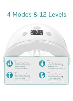 Paruu P16 Hands-Free Electric Wearable Breast Pump With Strong Suction, Low Noise, 4 Modes And 12 Levels, 19/21 MM Insert Accessories, 2 Pieces  - Image 3