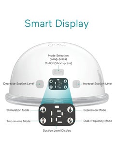 Paruu P16 Hands-Free Electric Wearable Breast Pump With Strong Suction, Low Noise, 4 Modes And 12 Levels, 19/21 MM Insert Accessories, 2 Pieces  - Image 2