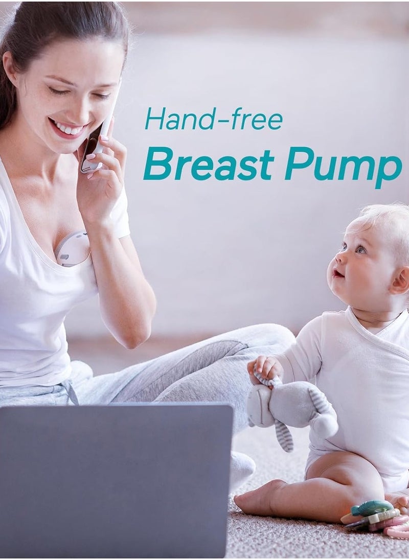 Paruu - P16 Hands-Free Electric Wearable Breast Pump With Strong Suction, Low Noise, 4 Modes And 12 Levels, 19/21 MM Insert Accessories, 2 Pieces - Image 1