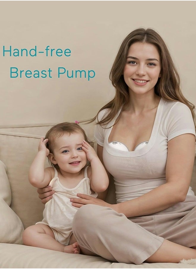 Paruu - P16 Hands-Free Electric Wearable Breast Pump With Strong Suction, Low Noise, 4 Modes And 12 Levels, 19/21 MM Insert Accessories, 2 Pieces - Image 1