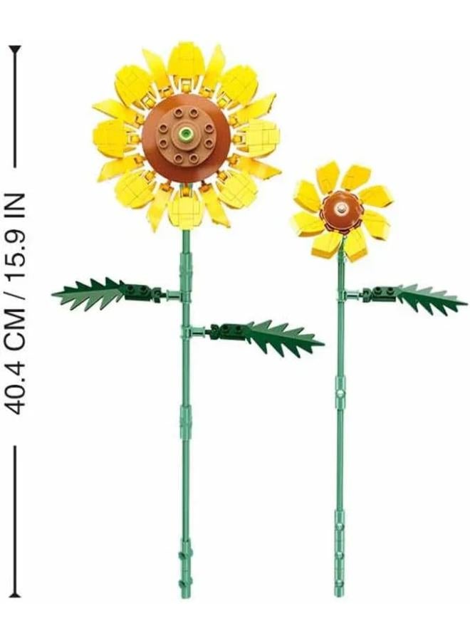 Sluban Flowers Sunflower Bricks Set - 329 Pcs - Image 3