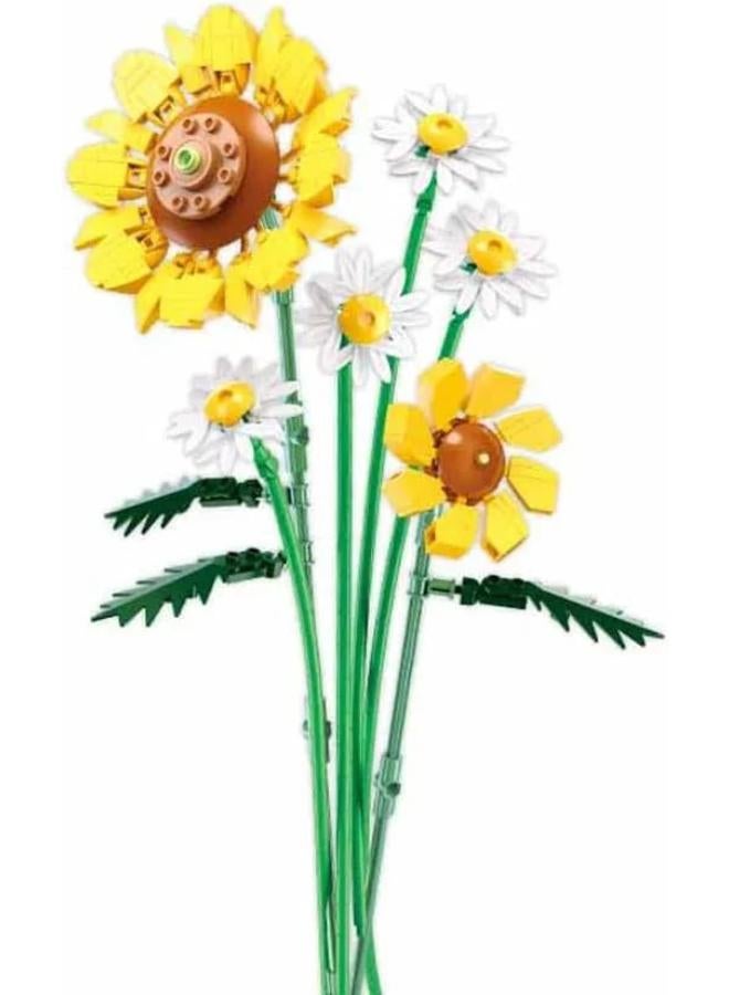 Sluban Flowers Sunflower Bricks Set - 329 Pcs - Image 2