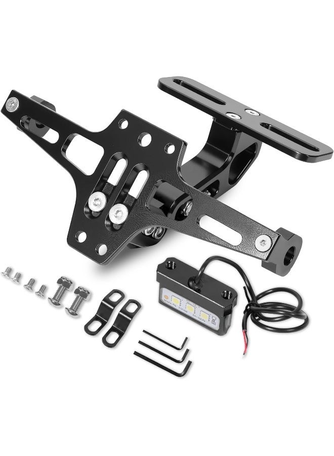 MDPROMCP UbuyMotor Universal Motorcycle Fender Eliminator CNC Aluminum License Plate Bracket Fit for Honda Kawasaki Yamaha Suzuki Ducati BMW  - Image 1