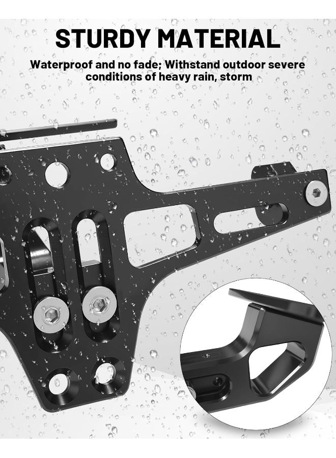 MDPROMCP UbuyMotor Universal Motorcycle Fender Eliminator CNC Aluminum License Plate Bracket Fit for Honda Kawasaki Yamaha Suzuki Ducati BMW  - Image 3
