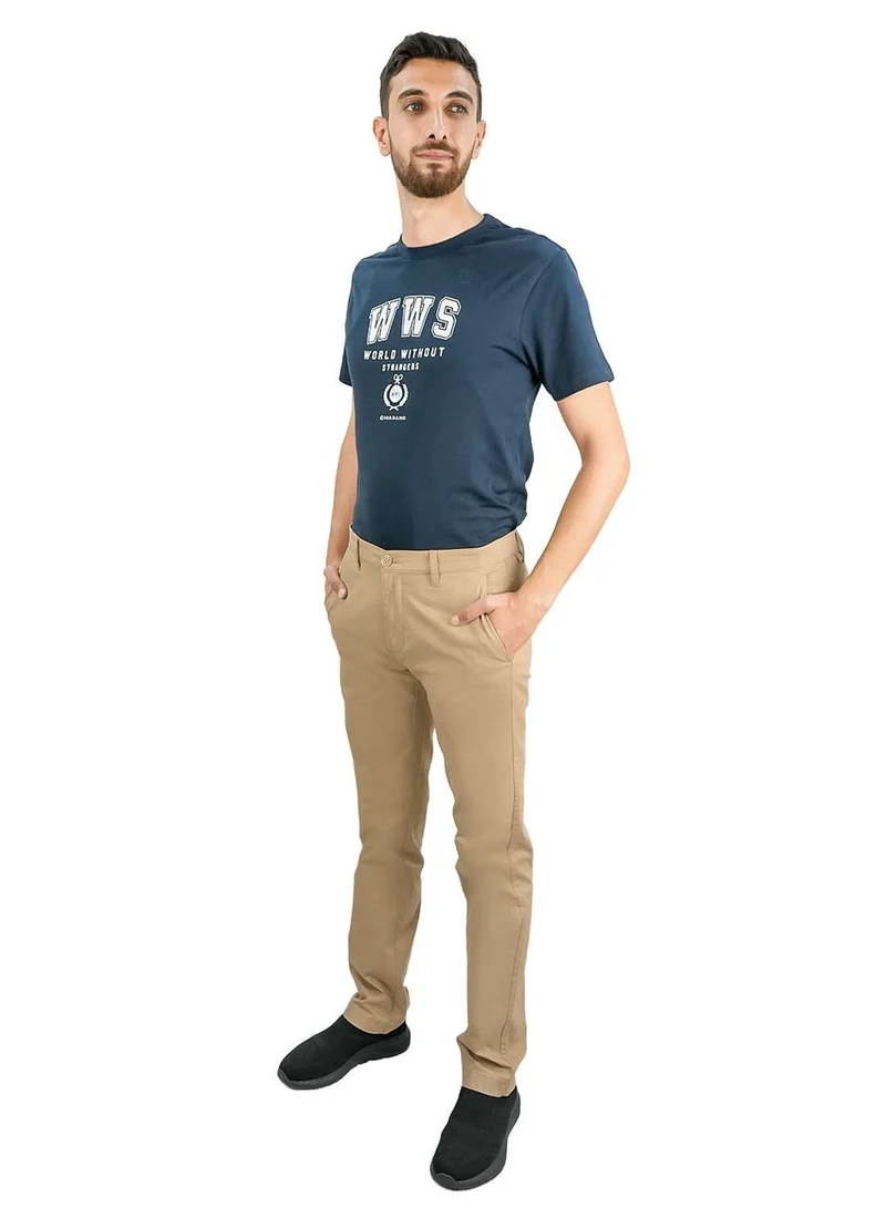 GIORDANO Men's Slim Tapered Khakis