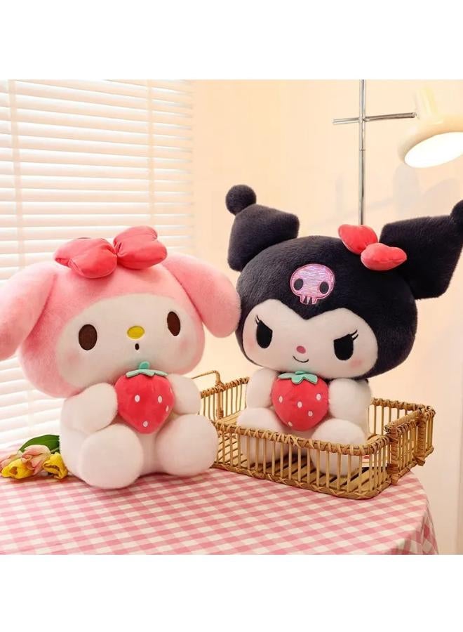 2 Pieces Kuromi And Kitty Stuffed Dolls, Beautiful Gifts For Children, Boys And Girls, Size 30 Cm - Image 1