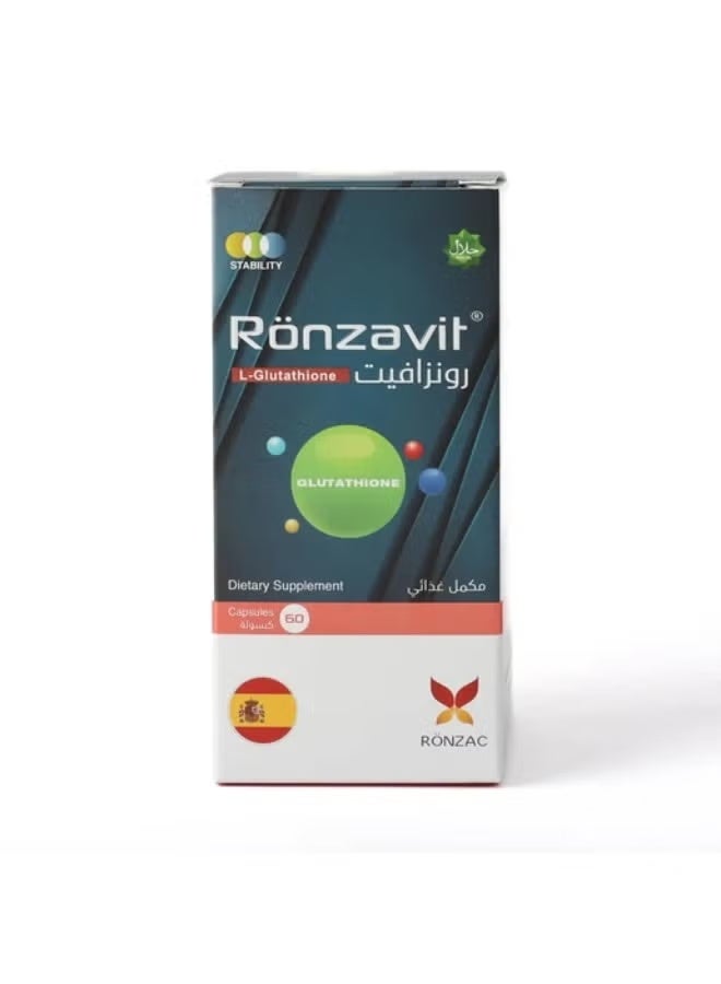 رونزافيت، مكمل غذائي جلوتاثيون - 60 كبسولة