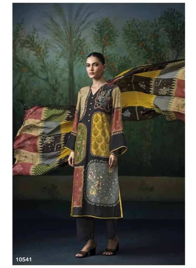 Premium Mul Checks Black 3-Piece Suit Set for Women with Dupatta & Pants | Printed Indian Ethnic Wear Kurta Set | Festive & Wedding Wear Salwar Suit