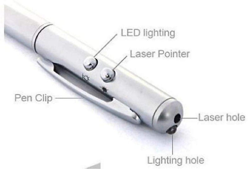 DFS 5 In 1 Multipurpose Antenna Pen With Torch, Laser, Pointer, Magnet, And Pen - A Perfect Corporate Gift (Gift Box) (Cells Included) - Image 4