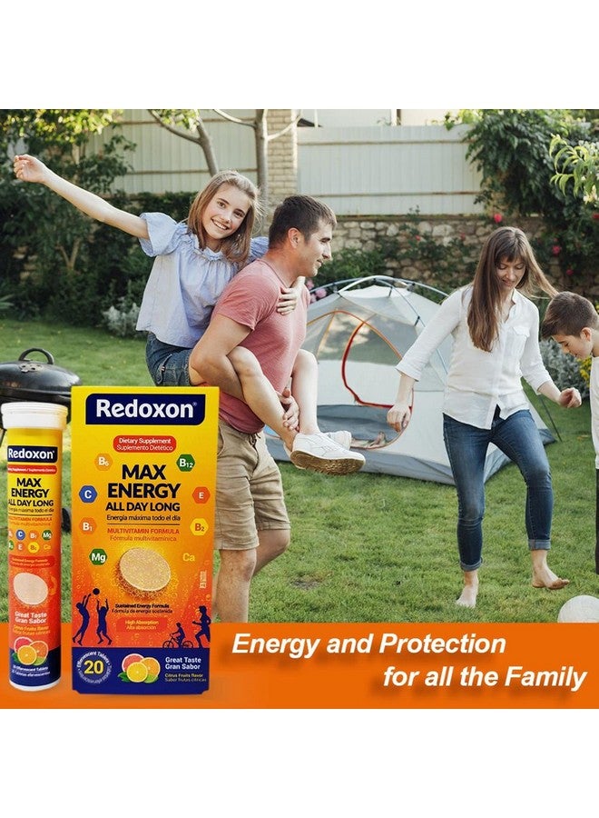 Redoxon Max Energy Multivitamin Sustained Energy Citris Flavored Multivitamin B12 B2 B6 - Image 5