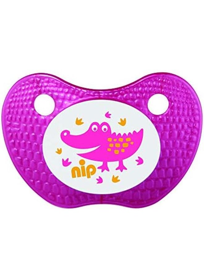 nip Feel Soothers Silicone 0 6M Made In Germany Pink And Orange 2 Pcs  - Image 3