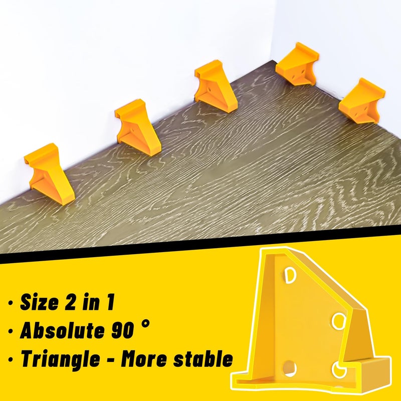 NAACOO Laminate Flooring Tools, LVP Installation Kit, Professional Vinyl Flooring Tools - Tapping Block with Handle, 10â€ Contour Gauge, Pull Bar, 2 in 1 Spacers, Double-Faced Mallet. - Image 4