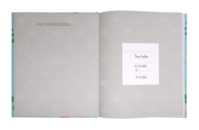 Kate & Milo Floral Pregnancy Journal, Milestone Tracker, Baby Keepsake Book, Gift For Expecting Moms, Sonogram Photo Insert, My Pregnancy Journal - Image 3