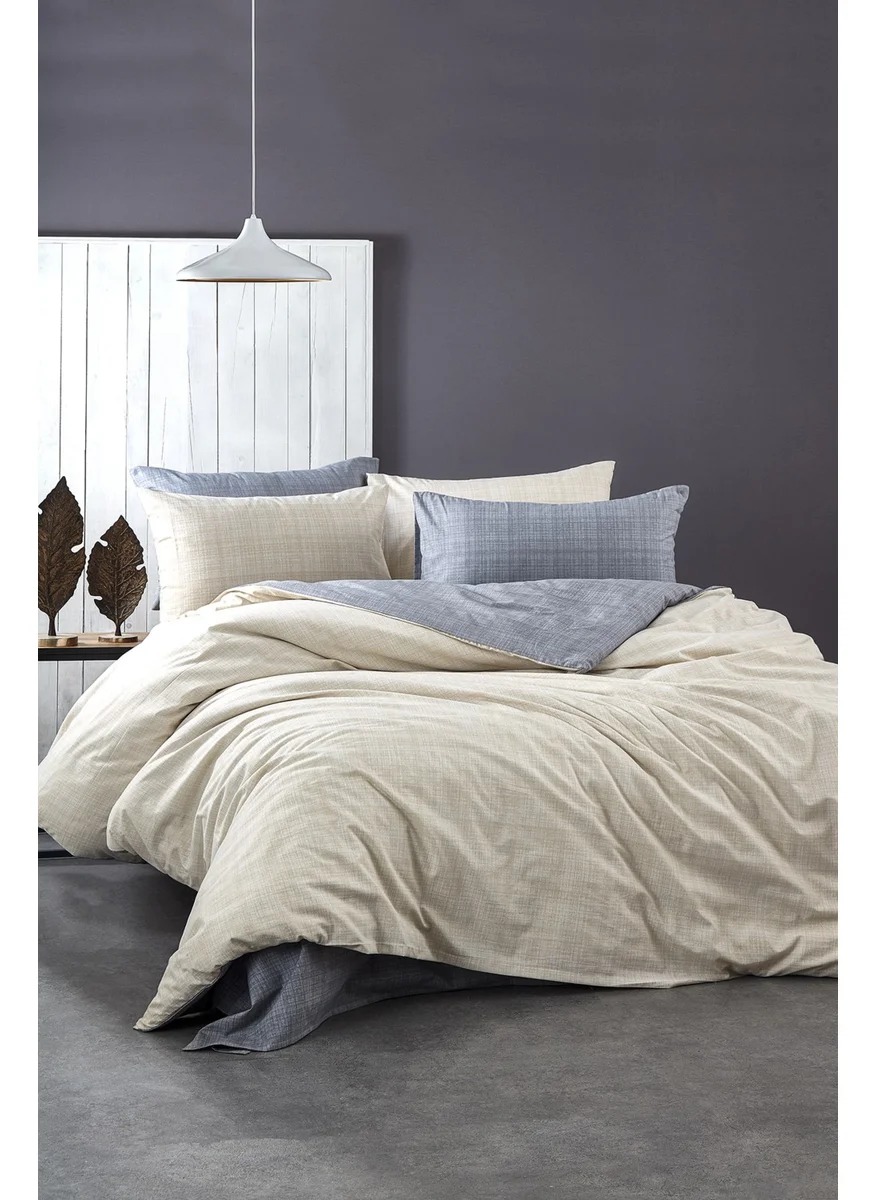 Bonjardin Home 100% Cotton Reversible Double Duvet Cover Set